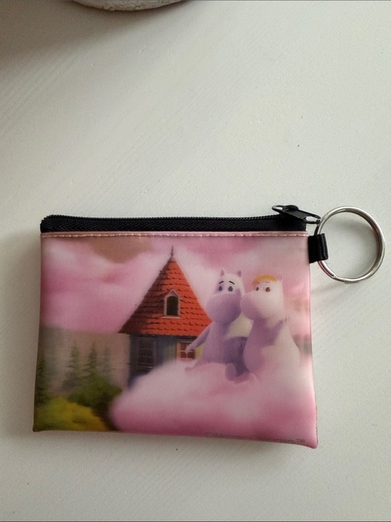 Moomin Handbags - Moomin Cartoon 3D Coin Pouch with Keyring